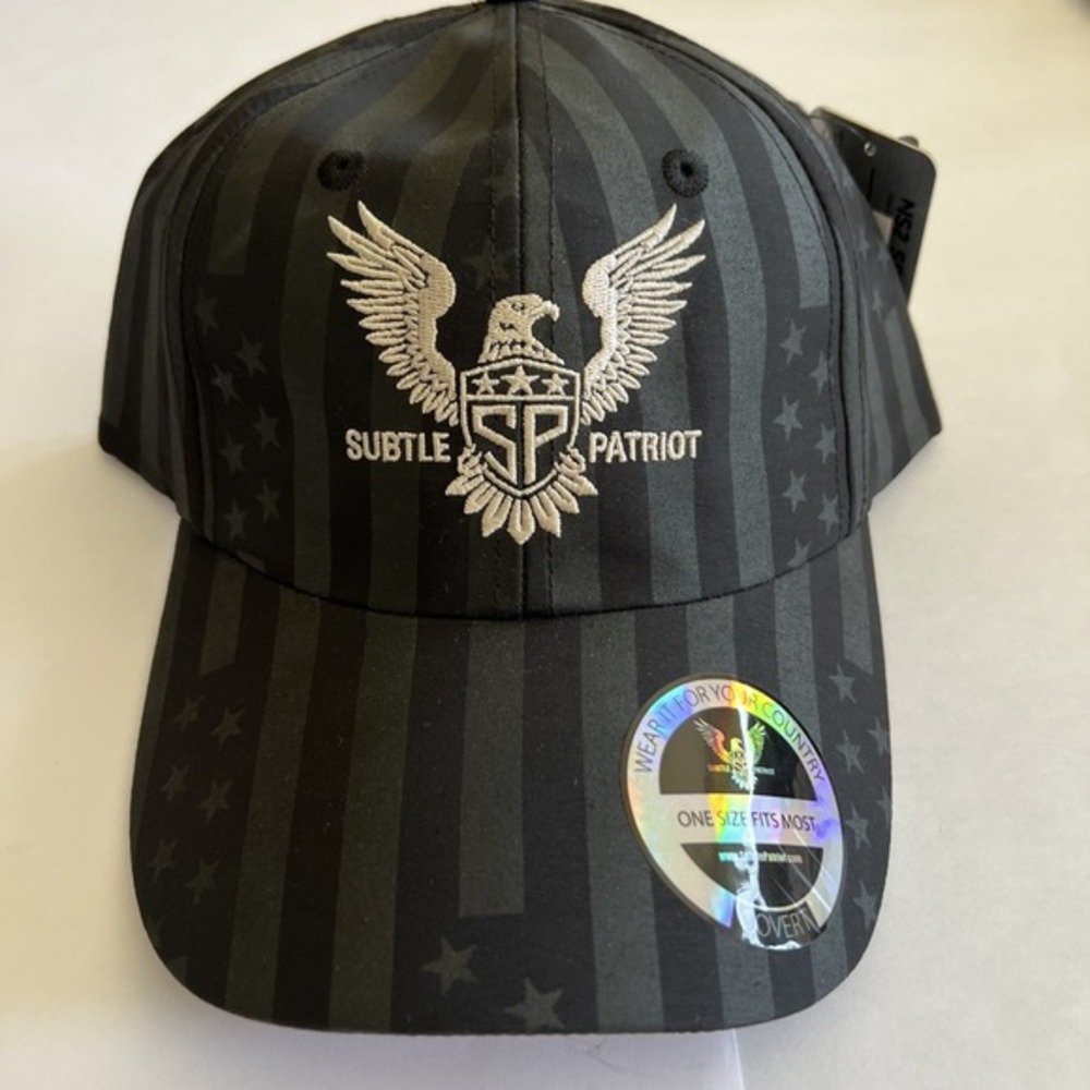 COPY - SUBTLE PATRIOT Military/Golf Covert Runner Hat Stars‎ & Stripes USA Fitt…